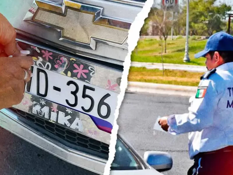 Gobierno de Puebla advierte multas por manipular placas de vehículos en la entidad
