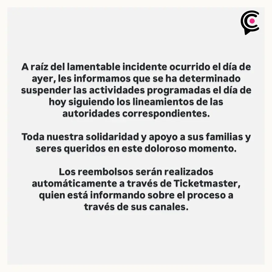 Confirman que dos fotógrafos murieron tras accidente en el Festival Axe Ceremonia
