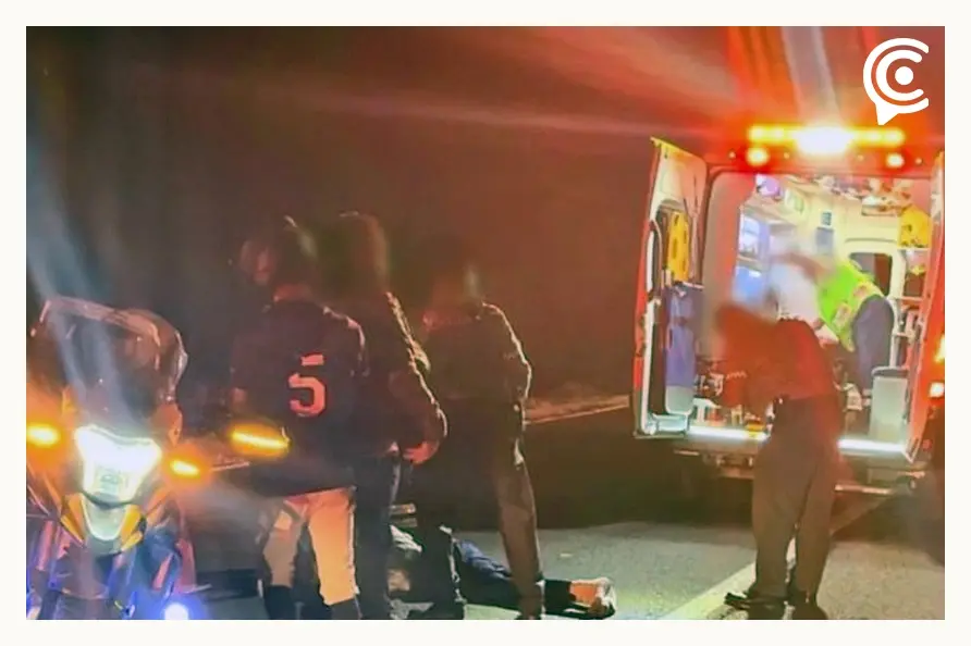 Motociclista murió tras chocar y derrapar en la autopista México-Puebla