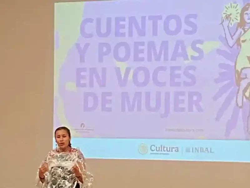 OrgulloDeZacatlán: mujeres de San Miguel Tenango y Xonotla llegan a Bellas Artes para recitar poemas en Náhuatl