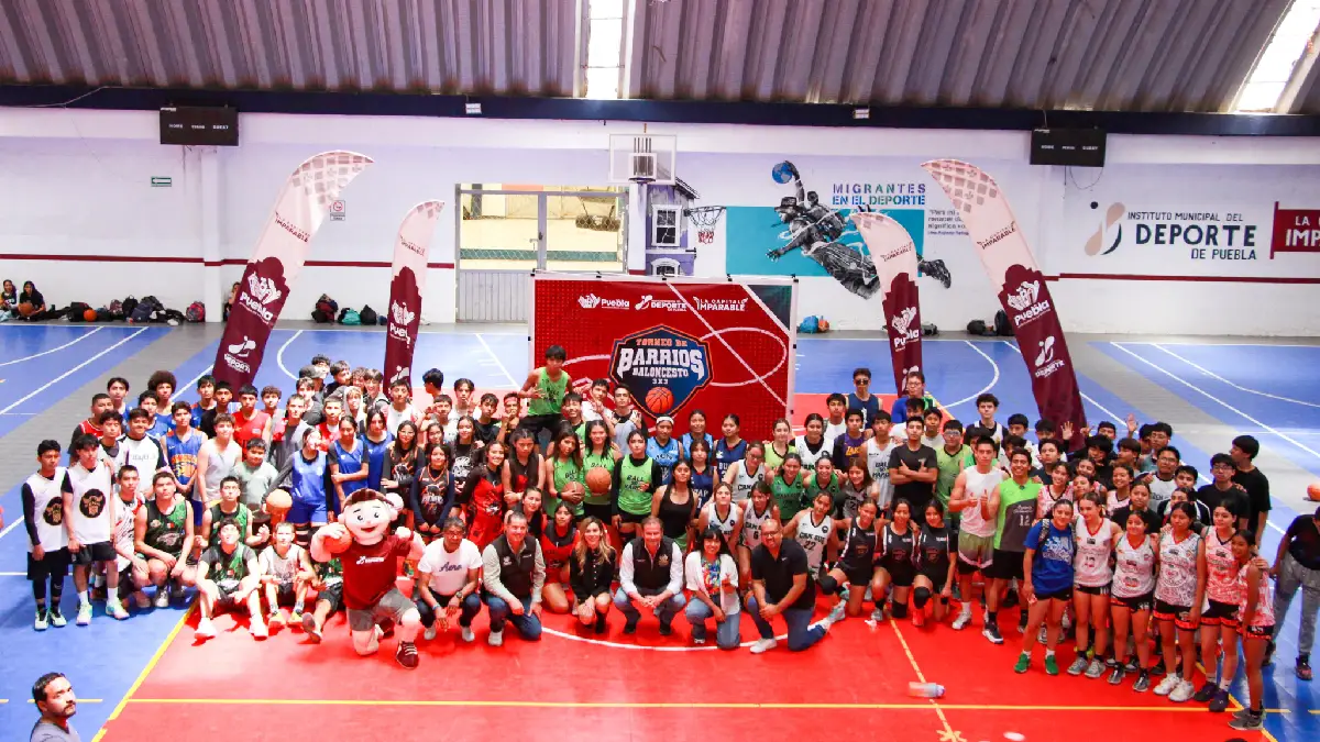 Gran participación de las y los poblanos en el Torneo de Barrios baloncesto 3x3 del IMDP