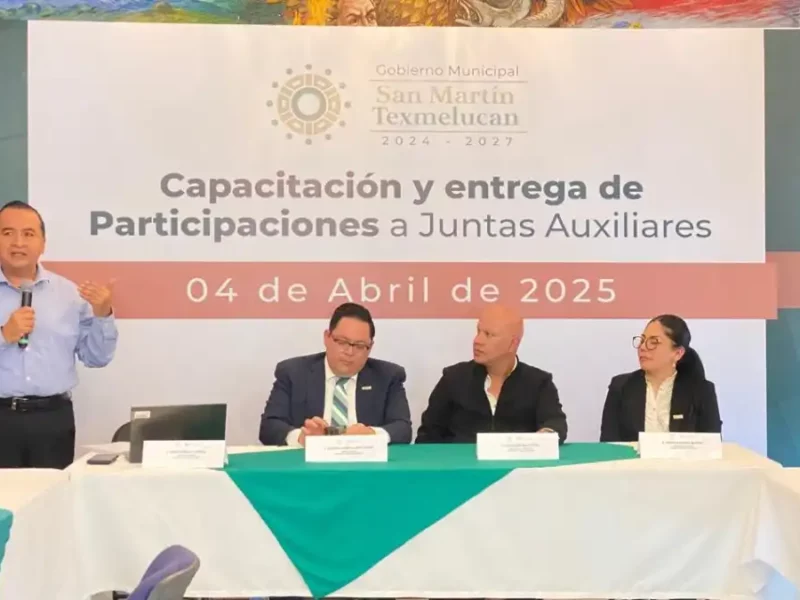 Tesorería y Secretaría de Gobernación de Texmelucan entregan participaciones y capacitan a presidentes auxiliares para comprobación de recursos