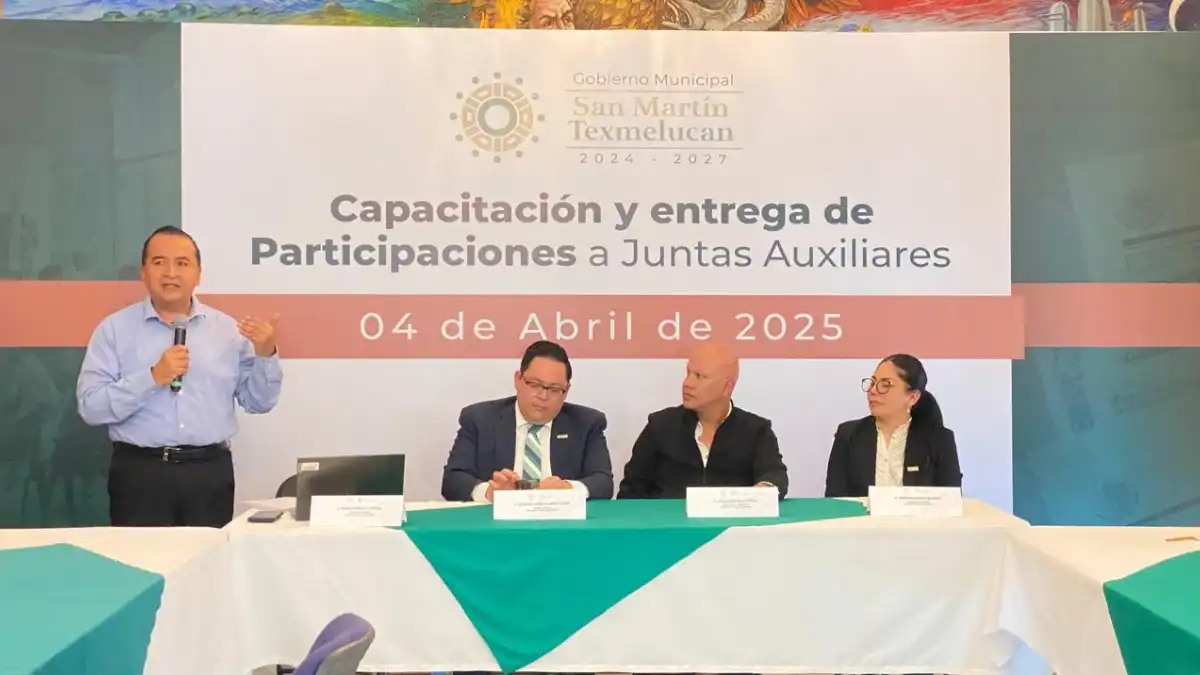 Tesorería y Secretaría de Gobernación de Texmelucan entregan participaciones y capacitan a presidentes auxiliares para comprobación de recursos