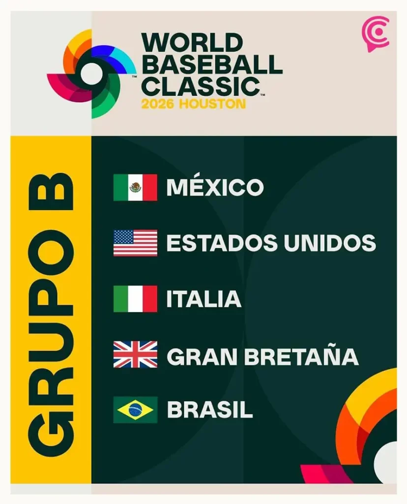 Definidos los rivales de México en el Clásico Mundial de Béisbol 2026