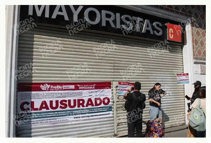 Ayuntamiento de Puebla clausura más negocios irregulares en el Centro Histórico
