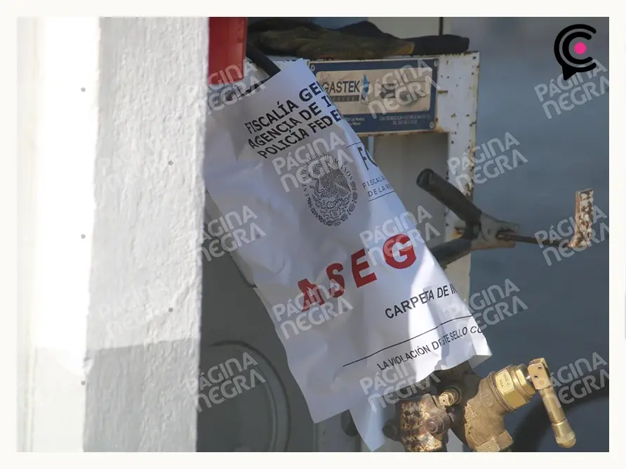 Autoridades federales ponen sello de asegurada a bomba de gas