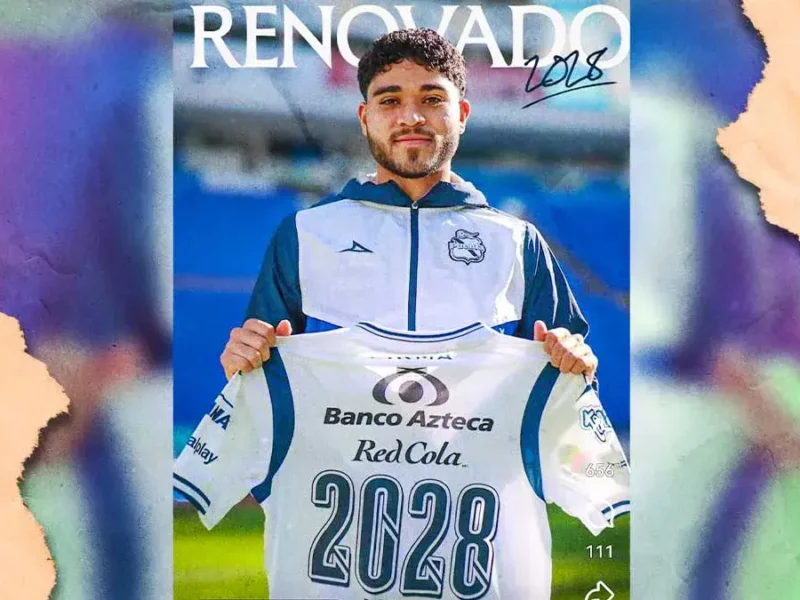 Rodrigo Pachuca renueva contrato con el Club Puebla hasta 2028; aficionados temen por su salida