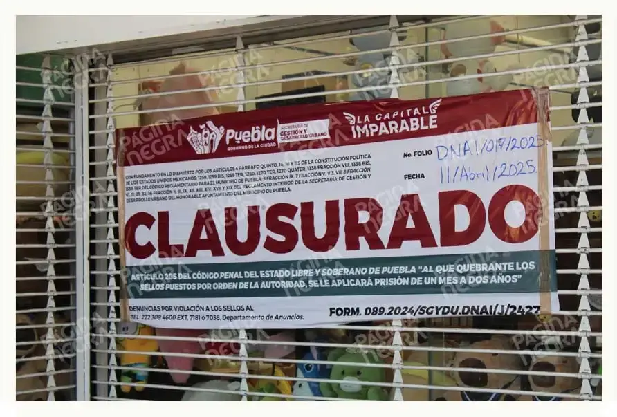 Clausuran Best One China en Santa Cruz Los Ángeles, Puebla; comercio presenta irregularidades