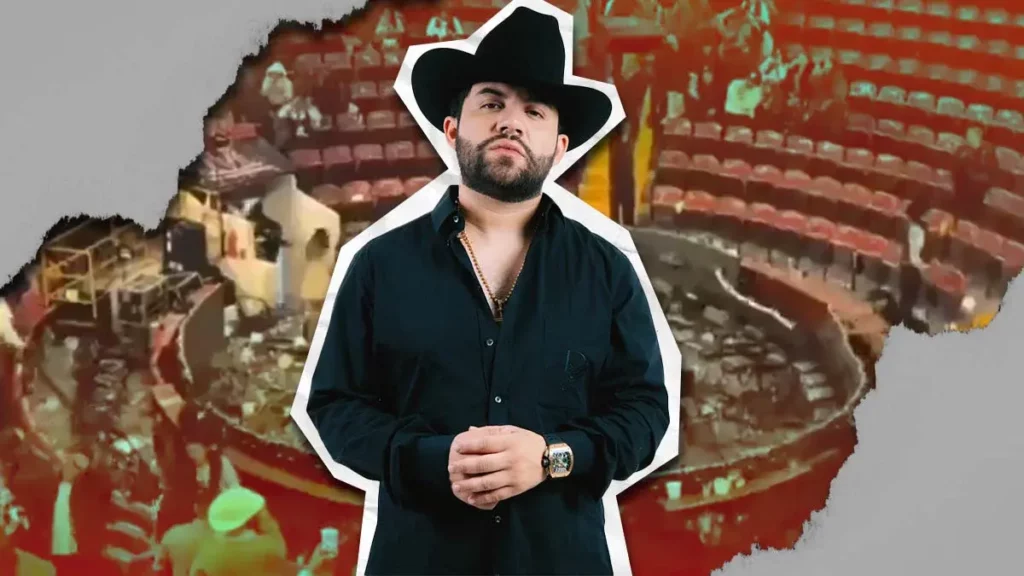 Luis R. Conriquez evita narcocorridos en la Feria del Caballo; público destroza el escenario