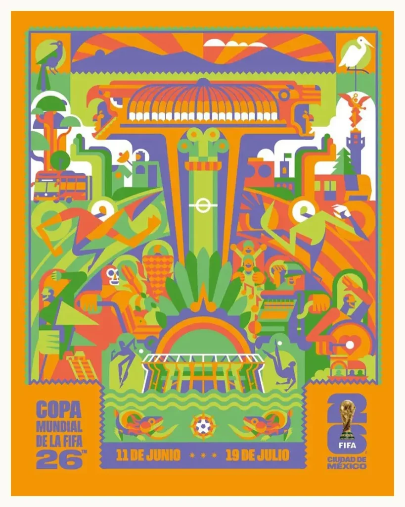 Presentan los posters del Mundial de 2026 de Monterrey, Guadalajara y Ciudad de México
