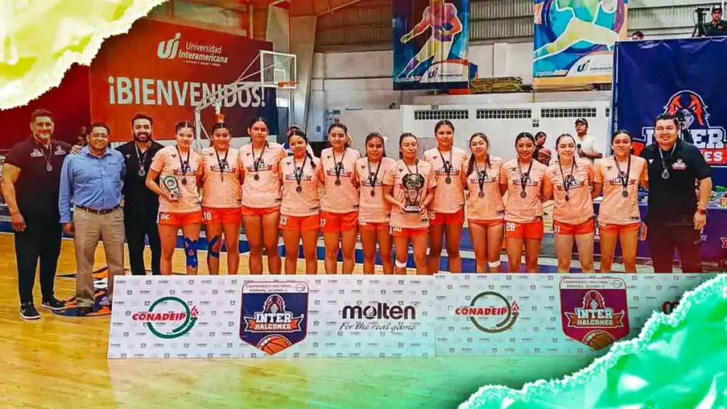Universidad Interamericana de Puebla subcampeona del Nacional de Básquetbol Juvenil C Femenil de CONADEIP