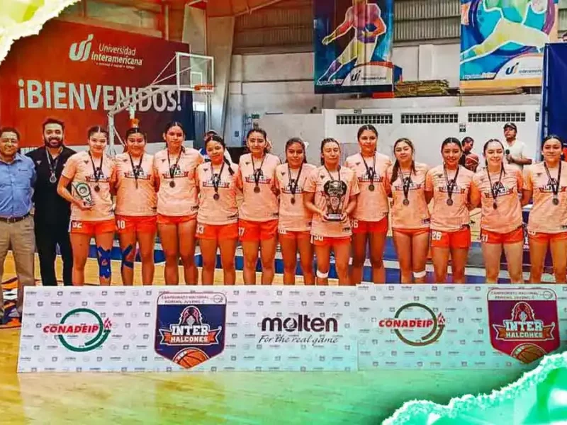 Universidad Interamericana de Puebla subcampeona del Nacional de Básquetbol Juvenil C Femenil de CONADEIP