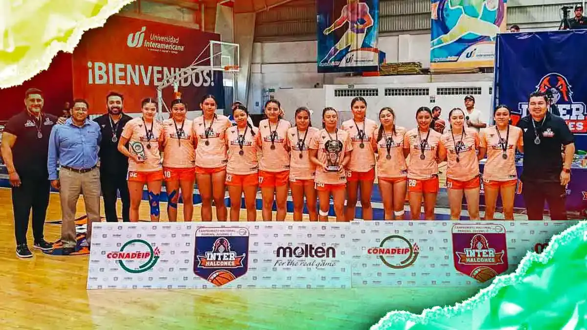 Universidad Interamericana de Puebla subcampeona del Nacional de Básquetbol Juvenil C Femenil de CONADEIP