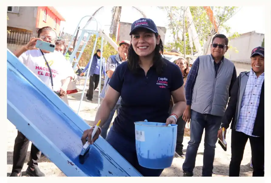 Lleva Lupita Cuautle servicios municipales a la colonia Emiliano Zapata