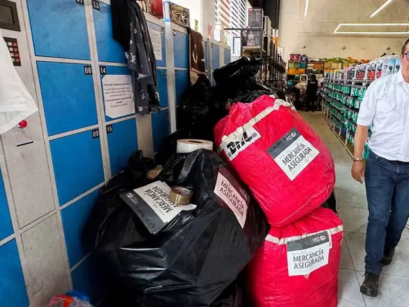 IMPI decomisa en Puebla más de dos millones de pesos en productos pirata