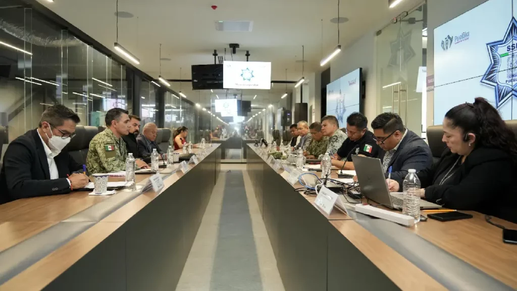 Mantiene Gobierno de la Ciudad desarrollo de la Mesa de Seguridad Municipal por el bien de las y los poblanos
