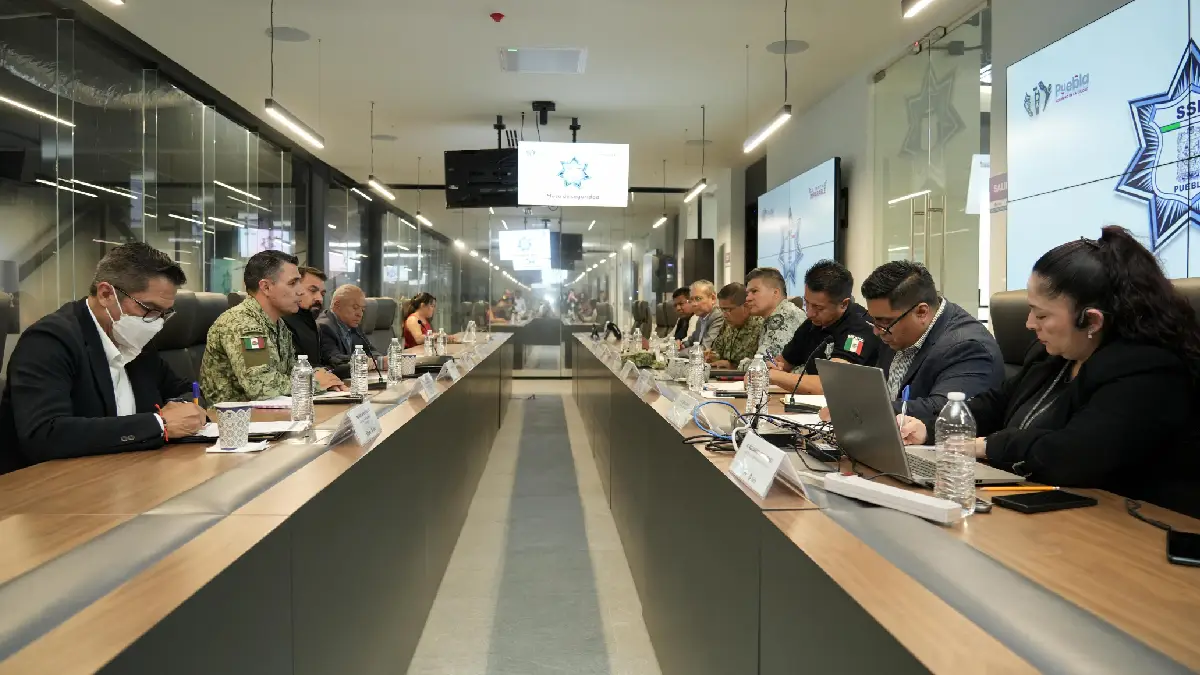 Mantiene Gobierno de la Ciudad desarrollo de la Mesa de Seguridad Municipal por el bien de las y los poblanos