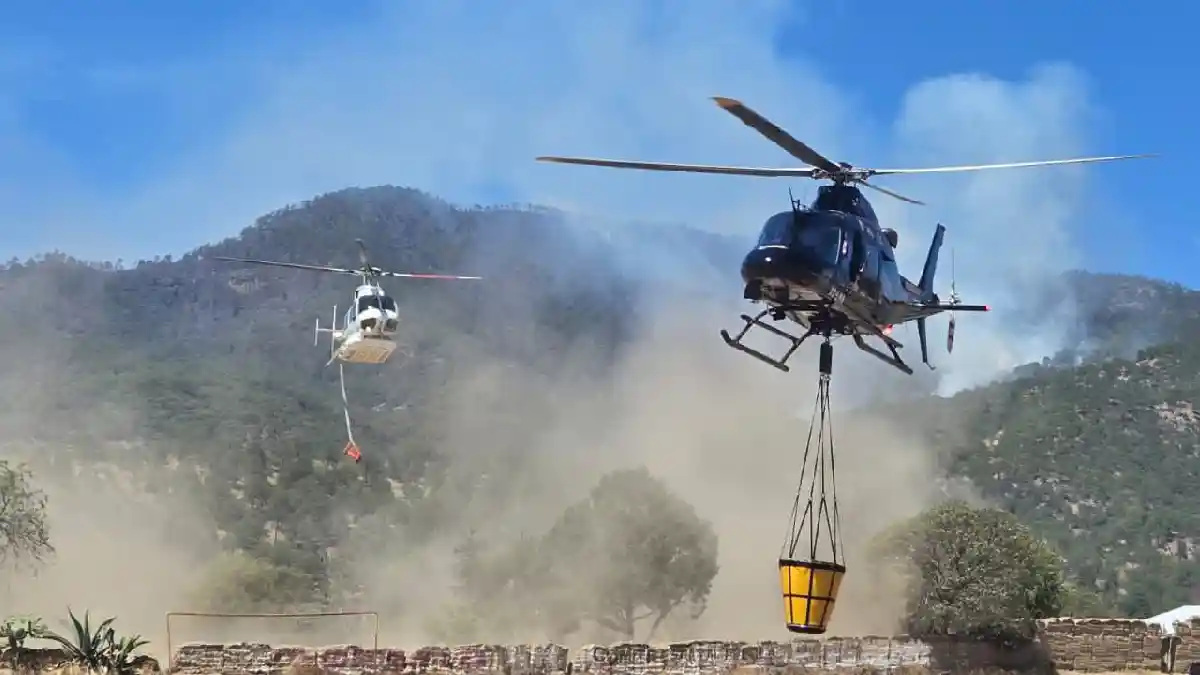 Personal de diferentes instancias trabajan en liquidación de 4 incendios activos en Puebla