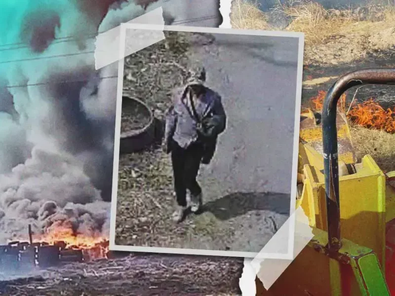 Captan en video a hombre que provocó incendio en San Martín Texmelucan