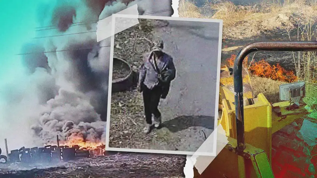 Captan en video a hombre que provocó incendio en San Martín Texmelucan