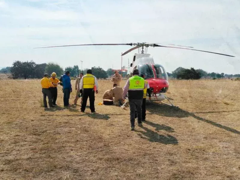 Incendio de Libres al 80% extinto; autoridades de Puebla y Tlaxcala continúan trabajando para sofocarlo