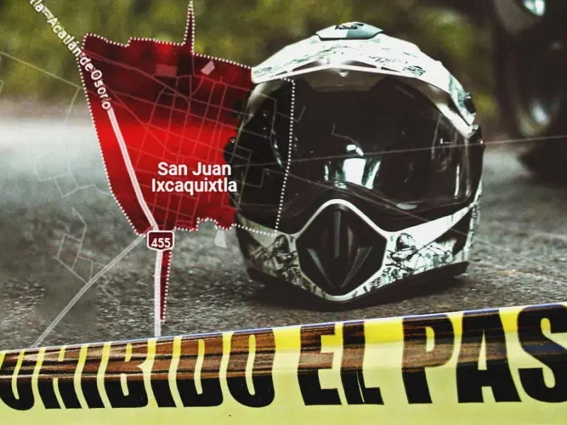 Motociclista murió y otro resultó herido tras chocar con una camioneta en Ixcaquixtla, Puebla