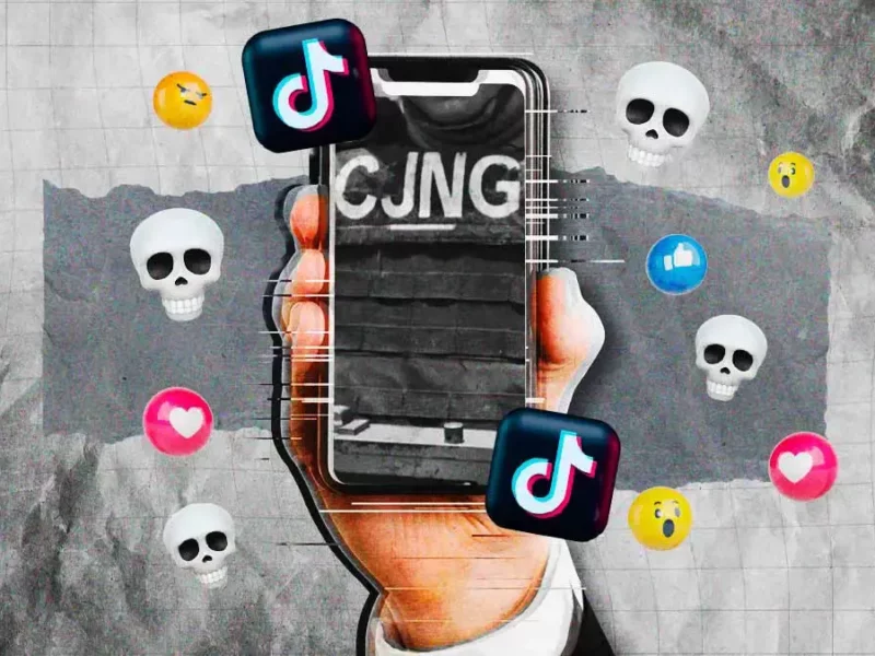 Con hashtags, canciones y emojis, así recluta el CJNG a jóvenes en TikTok