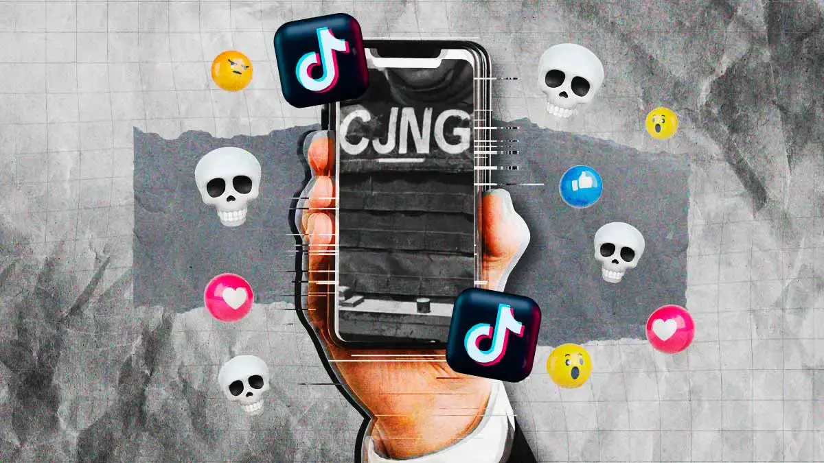 Con hashtags, canciones y emojis, así recluta el CJNG a jóvenes en TikTok