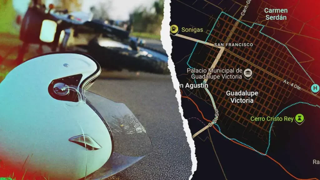 Motociclista murió degollado por un cable de telefonía en Guadalupe Victoria, Puebla