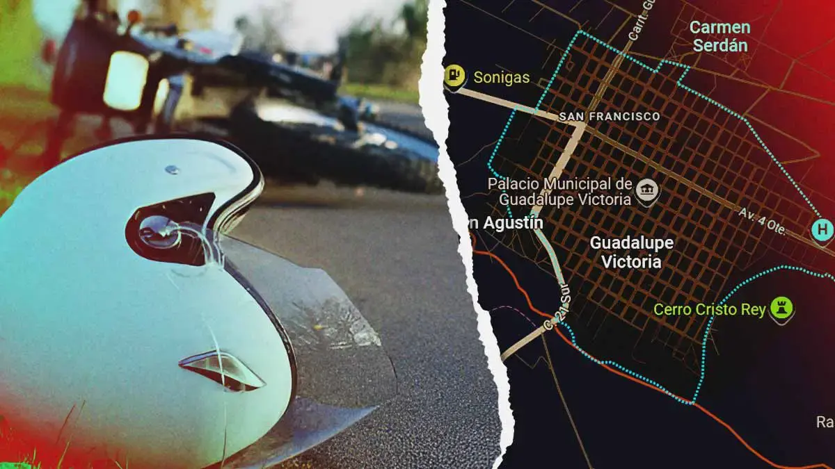 Motociclista murió degollado por un cable de telefonía en Guadalupe Victoria, Puebla
