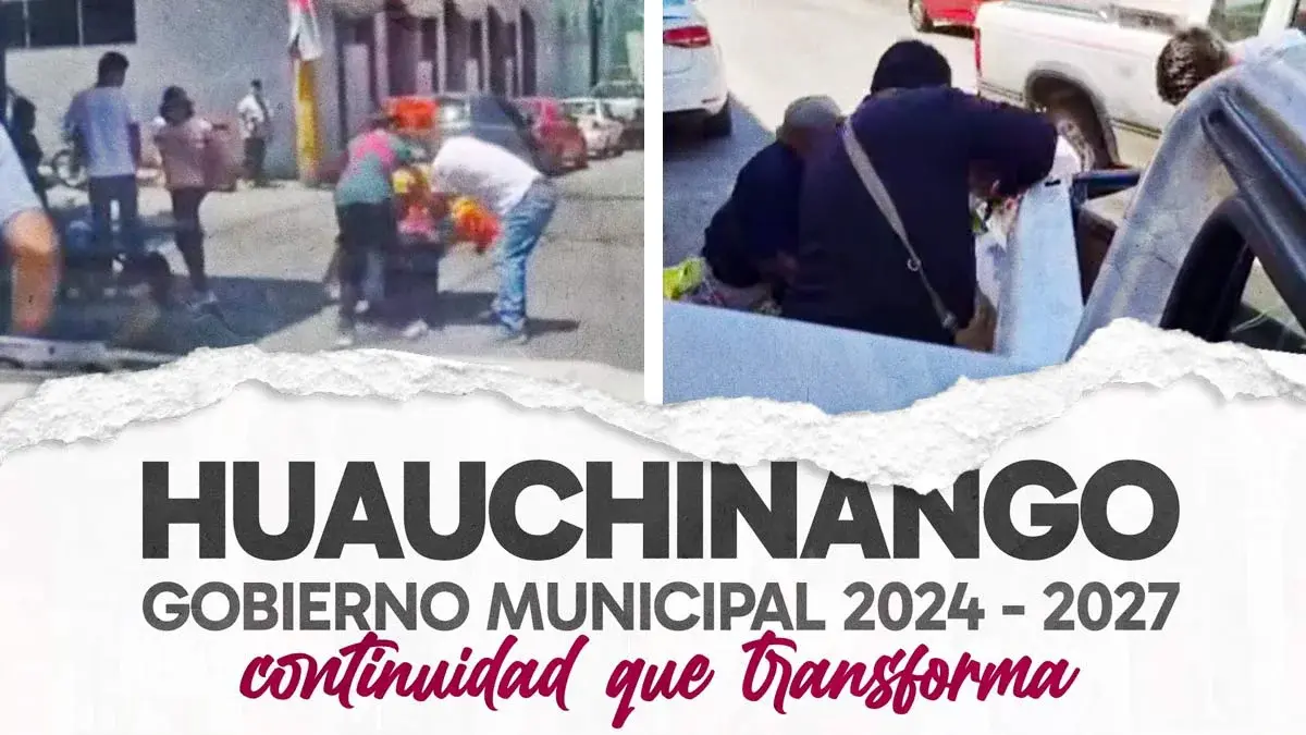 Personal del Ayuntamiento de Huauchinango amedrenta a comerciantes para decomisar mercancía