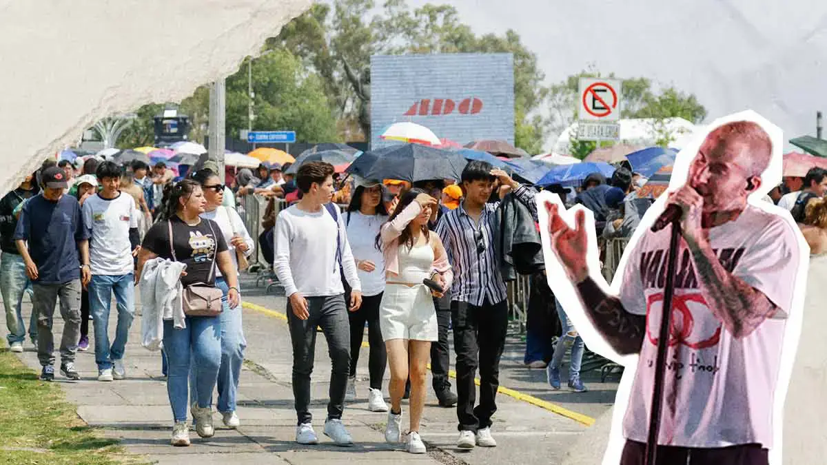 Caos en concierto de Maroon 5 de la Feria de Puebla 2025; asistentes tiran las vallas 