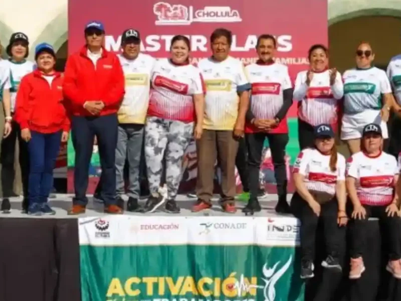 Éxito rotundo en la Master Class y activación física en San Pedro Cholula