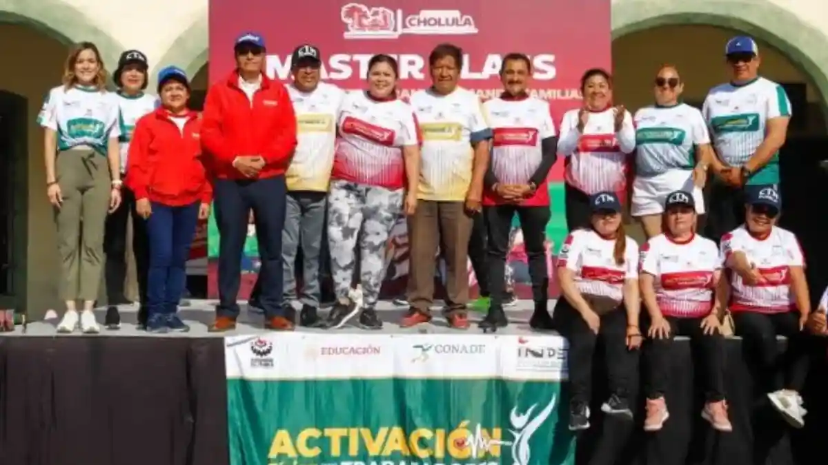 Éxito rotundo en la Master Class y activación física en San Pedro Cholula