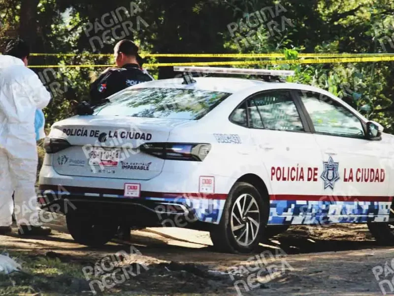 Corredor encontró a hombre asesinado detrás del Parque del Ajolote en Xonacatepec, Puebla