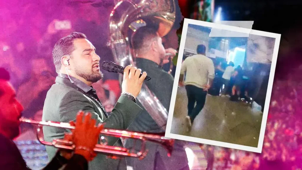 Concierto de Banda MS en Palenque de la Feria de Puebla 2025 termina en golpes