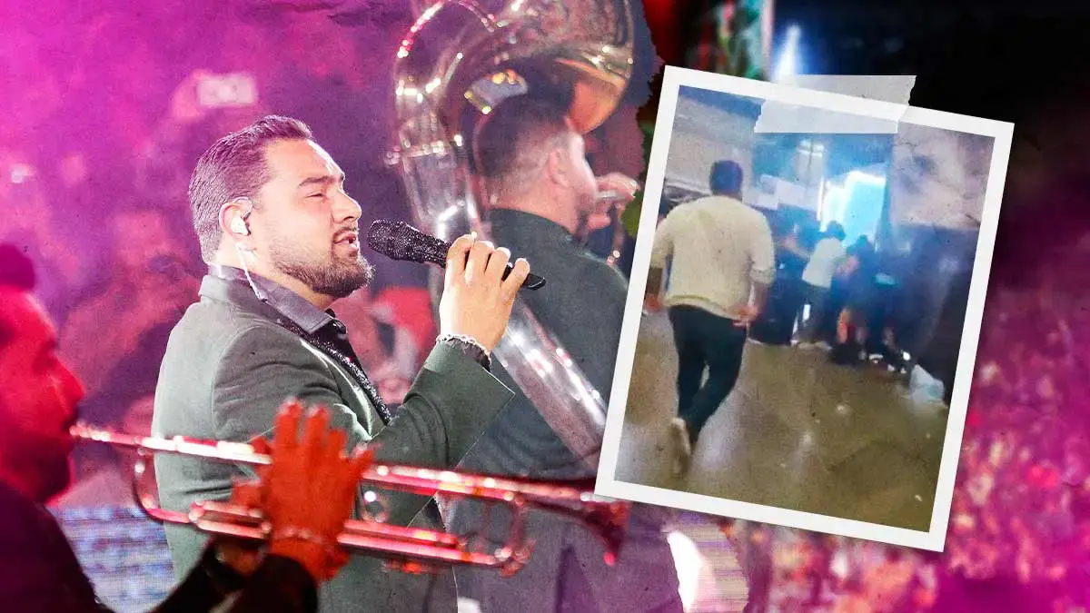Concierto de Banda MS en Palenque de la Feria de Puebla 2025 termina en golpes