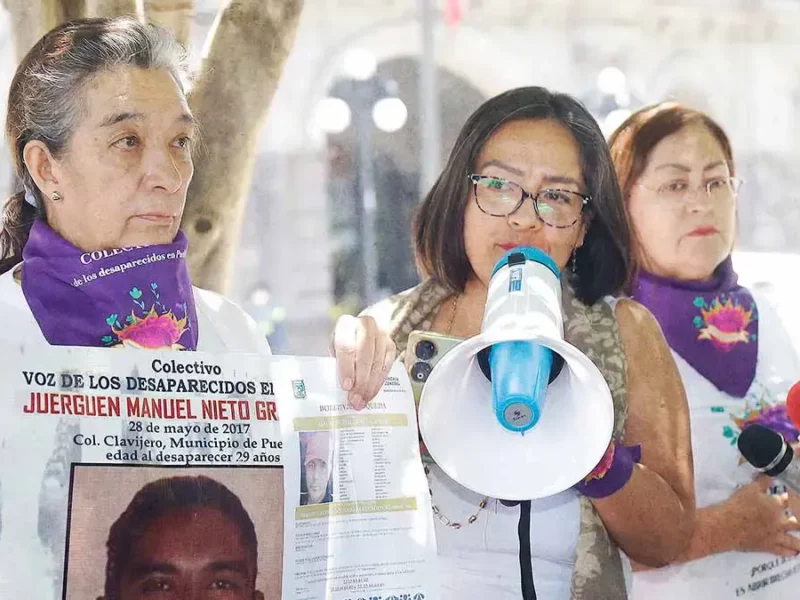 Colectivo Voz de los Desaparecidos exige renuncia de Juan Enrique Rivera como comisionado en Puebla