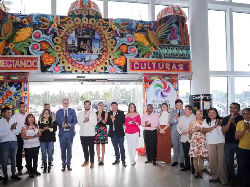 San Andrés Cholula lleva su cultura al Aeropuerto Internacional de Puebla