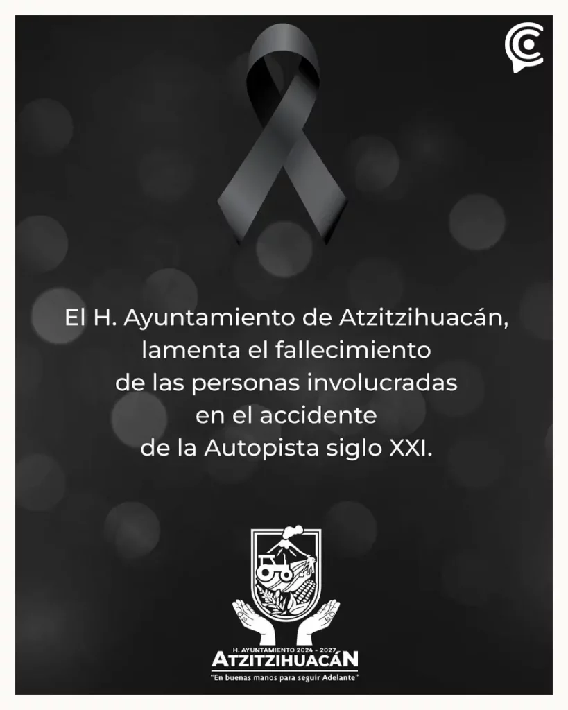 Choque frontal dejó dos personas calcinadas sobre la autopista Siglo XXI en Atzitzihuacán, Puebla