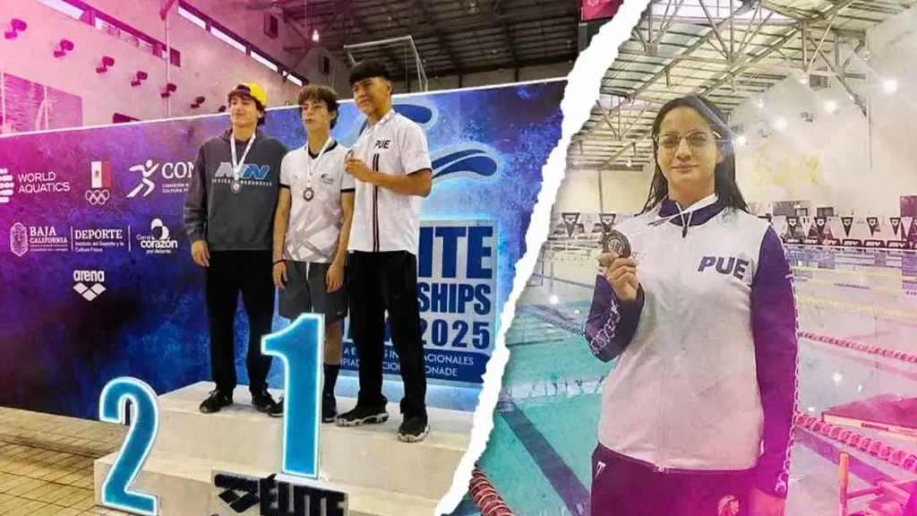 Nadadores poblanos obtienen seis medallas en segunda fase del Arena Élite Championship Tijuana 2025