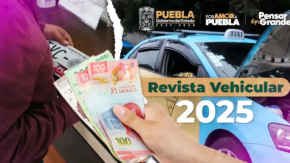 Este será el precio de la revista y reemplacamiento vehicular para transporte público en Puebla  