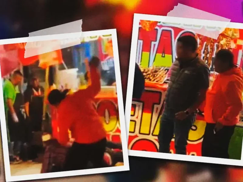 Hombre es golpeado con una piedra durante pelea en la Feria de Puebla 2025 
