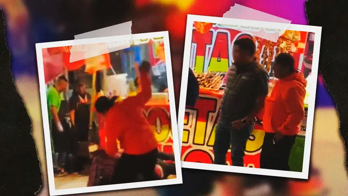 Hombre es golpeado con una piedra durante pelea en la Feria de Puebla 2025 