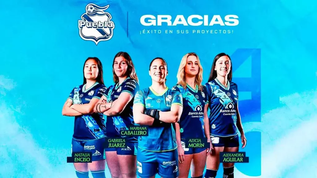 Puebla femenil confirma cinco bajas de jugadoras rumbo al Apertura 2025 