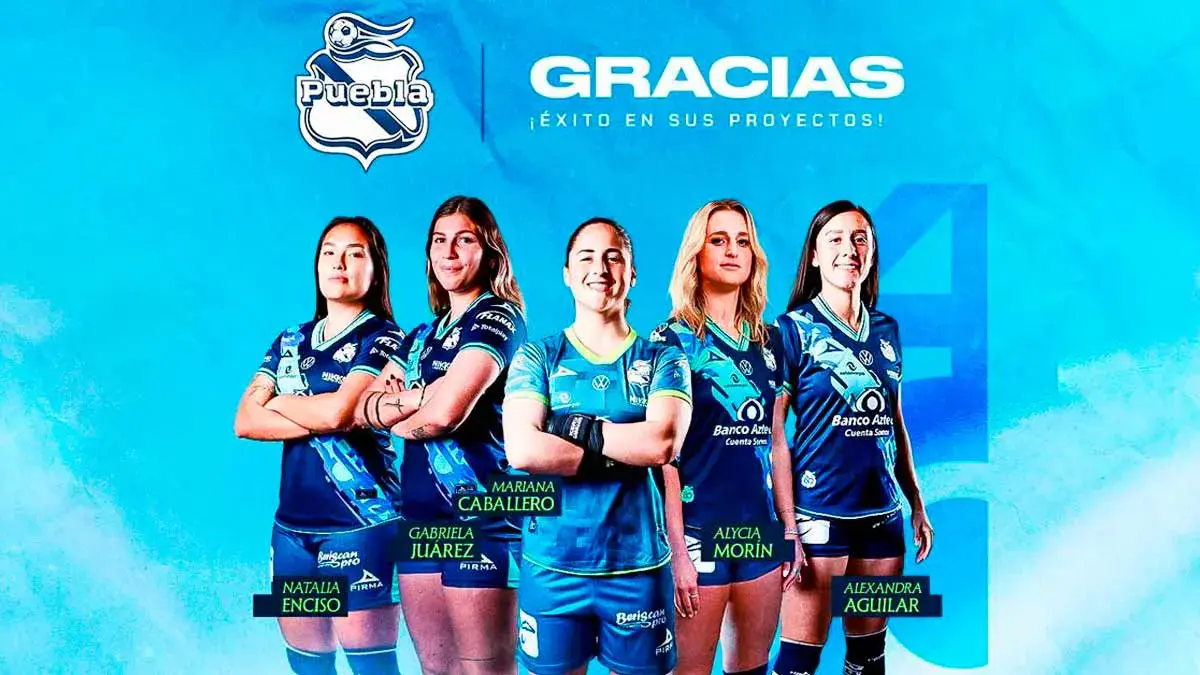 Puebla femenil confirma cinco bajas de jugadoras rumbo al Apertura 2025 