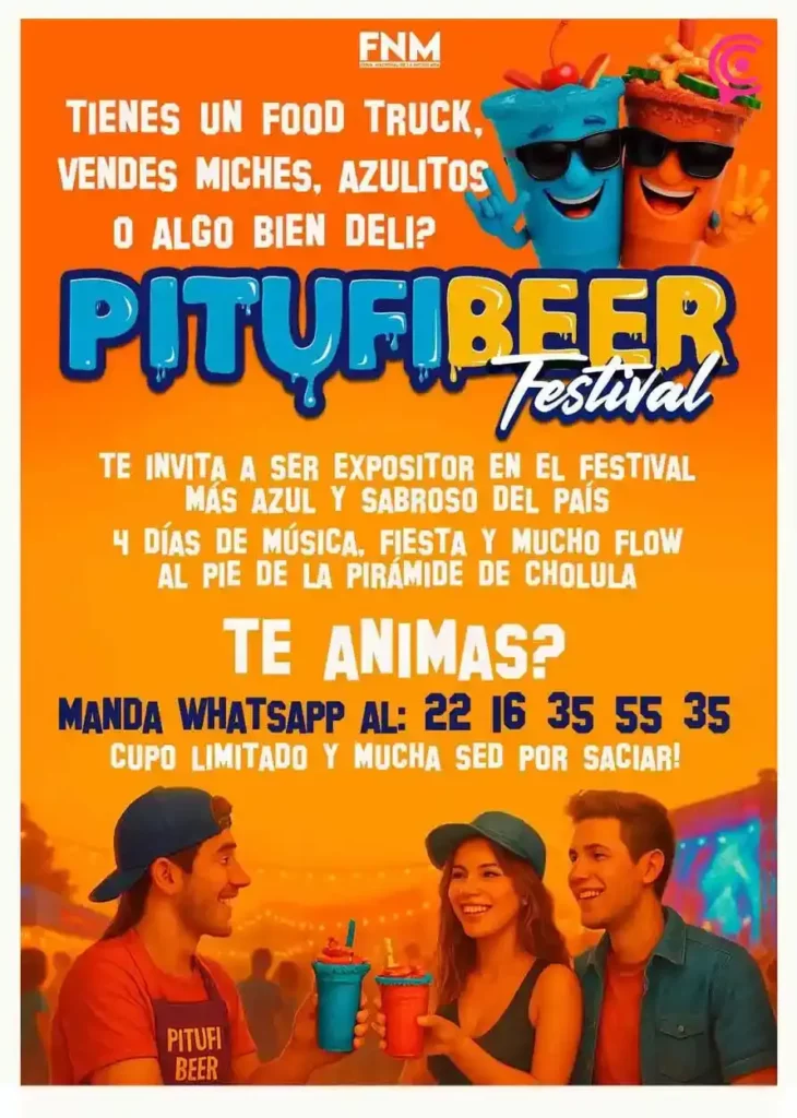Llega a Cholula “PitufiBeer” 2025; habrá stands de comida, tatuajes y 40 shows musicales