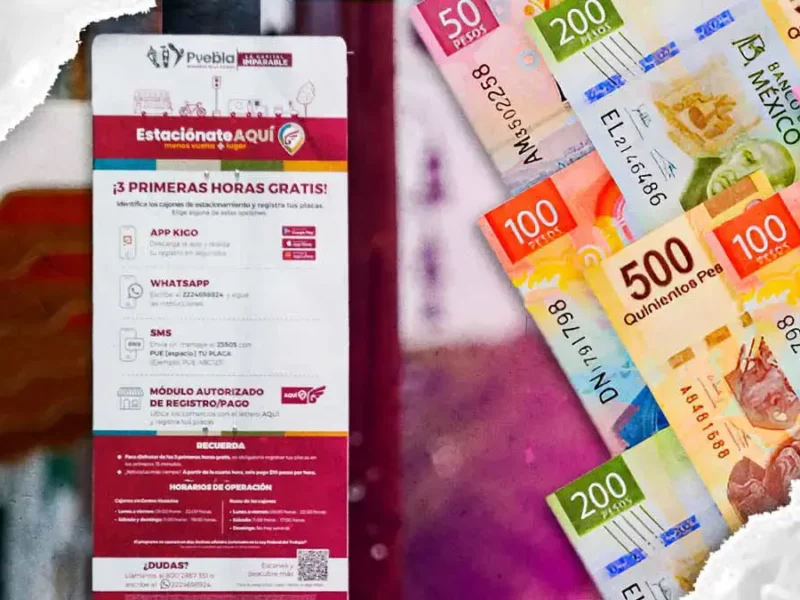 Ayuntamiento de Puebla recaudó 232 mil pesos por parquímetros en la primera semana de operación