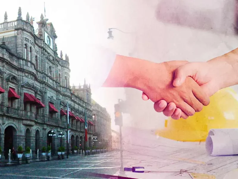 Ayuntamiento de Puebla firmó cinco contratos para obras de enero a abril de 2025