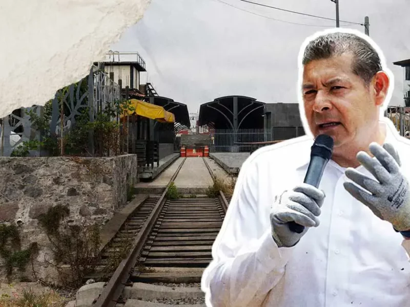 Alejandro Armenta analiza implementar un tren ligero a Atlixco usando vías del Puebla-Cholula